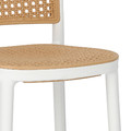 Bar Stool with Backrest Antonio, white