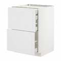 METOD/MAXIMERA Base cb 2 frnts/2 low/1 md/1 hi drw, white/Stensund white, 60x60 cm