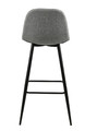 Bar Stool Wilma, light grey/black