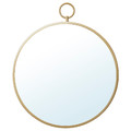 GRYTÅS Mirror, gold-colour, 25 cm