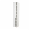 METOD High cabinet with shelves/2 doors, white/Stensund white, 40x60x220 cm