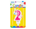 Birthday Candle 2 Unicorn 7.8cm