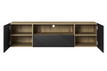 Wall-Mounted TV Cabinet Asha 167 cm, artisan/matt black