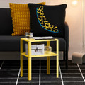 KNARREVIK Bedside table, bright yellow, 37x28 cm