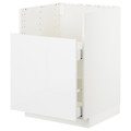 METOD / MAXIMERA Bc f BREDSJÖN snk/1 frnt/2 drws, white, Ringhult white, 60x60 cm