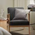 EKENÄSET Armchair, oak/Gunnared dark grey