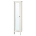 HEMNES High cabinet with mirror door, white, 49x31x200 cm