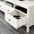 HEMNES TV bench, white stain, 148x47x57 cm