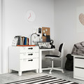 SMÅSTAD / PLATSA Chest of 3 drawers, white, white, 60x55x63 cm