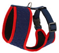 Dingo Anti-Pressure Dog Harness L, navy blue-red