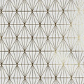 Tablecloth Geometric Dore 140x250cm, white/gold