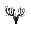 Wall Hanger Antlers, black