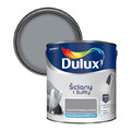 Dulux Walls & Ceilings Matt Latex Paint 2.5l darkest grey