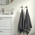 FJÄLLSTARR Hand towel, dark grey, 50x100 cm