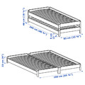 UTÅKER Stackable bed with 2 mattresses, pine/Ågotnes firm, 80x200 cm