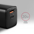 AXAGON Wall Charger EU Plug ACU-PQ20 PD&QC 20W, black