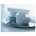 VÄRDERA Coffee cup and saucer, white, 20 cl