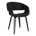 Chair Supernova, faux leather, black