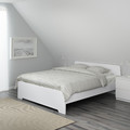 ASKVOLL Bed frame, white, Luröy, 160x200 cm