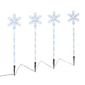 Christmas Lights Snowflakes 4pcs