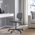 BLECKBERGET Swivel chair, Idekulla dark grey