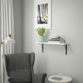 BERGSHULT / KROKSHULT Wall shelf, white, anthracite, 80x20 cm