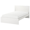 MALM Bed frame, high, white, Luröy, 120x200 cm