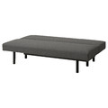 RÄFSTA 3-seat sofa-bed, dark grey