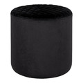 Pouffe Ejby Velvet, black