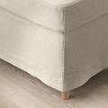 STRANDMON Slipcover for footstool, Risane natural