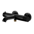 GoodHome Bath Mixer Tap Owens, thermostatic, matt black