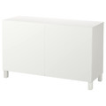 BESTÅ Storage combination with doors, white, Lappviken white, 120x40x74 cm