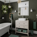 GoodHome Bathroom Storage Container Koros, green-grey