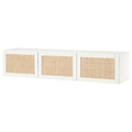 BESTÅ TV bench with doors, white/Studsviken white, 180x42x38 cm