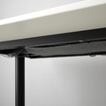 BEKANT Desk, white, black, 160x80 cm