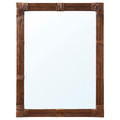 KLIBBAL Mirror, brown, 47x62 cm