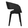 Chair Supernova, faux leather, black