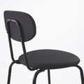 SANDSBERG / ÖSTANÖ Table and 4 chairs, black black/Remmarn dark grey, 110 cm