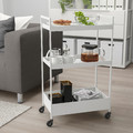 NISSAFORS Trolley, white, 50.5x30x83 cm