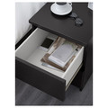 MALM 2-drawer chest, black-brown, 40x55 cm