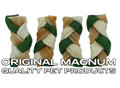 Magnum Dog Snacks Braid 6.5cm 40pcs, green