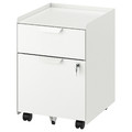 TROTTEN Drawer unit w 2 drawers on casters, whit