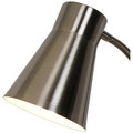 GoodHome Floor Lamp Hetange E27, brushed chrome