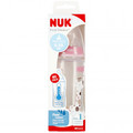 NUK First Choice Plus Baby Bottle with Temperature Control 300ml 6-18m, pink