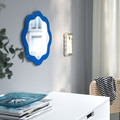 PRUNKHALLON Mirror, blue, 40 cm