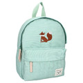 Kidzroom Children's Backpack Paris Tattle And Tales Fox Charlie, mint green