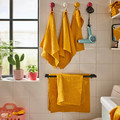 VÅGSJÖN Hand towel, golden-yellow, 50x100 cm