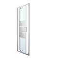 GoodHome Pivot Shower Door Beloya 80 cm, chrome/mirror glass