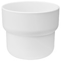 FÖRENLIG Plant pot, indoor/outdoor white, 12 cm