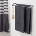 VÅGSJÖN  Bath towel, dark grey, 100x150 cm